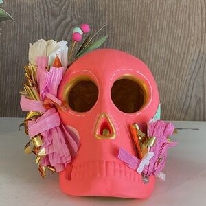 NWT GLITTERVILLE FLORAL SKULL